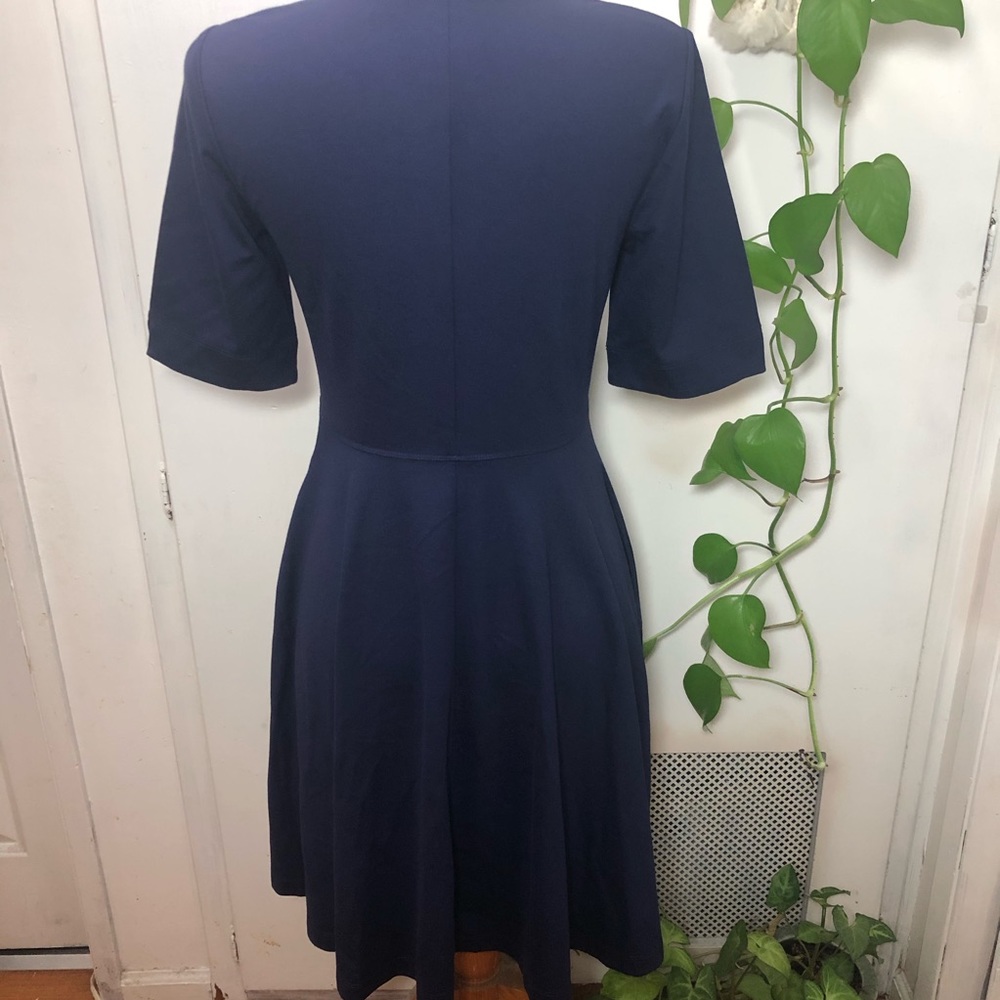 Anthropologie Mauve Dress Large Fit & Flare New pockets - Picture 8 of 13